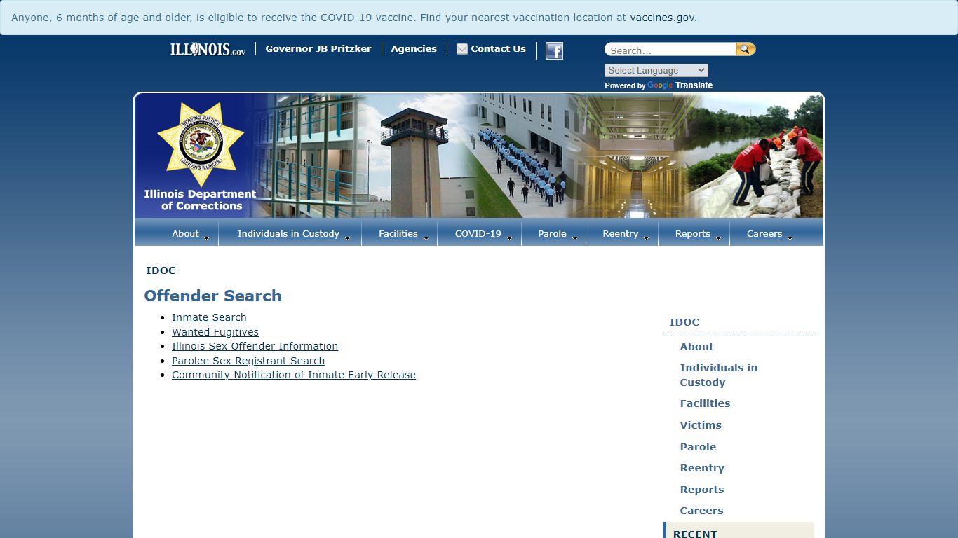 Offender Search - IDOC